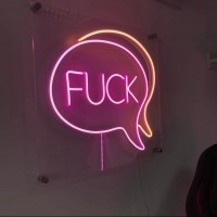 F*ck Dekoratif Neon Led Tablo, Neon Duvar Tabela