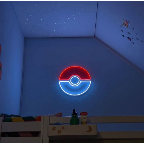 Pokemon Dekoratif Neon Led Tablo, Neon Duvar Tabela